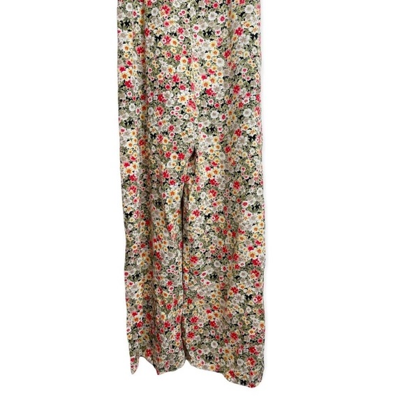NWT Heartloom Floral Print Smocked Top Jumpsuit Wide Leg Sleeveless - Picture 5 of 6